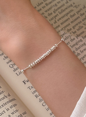 新款S925银轻奢饰品盘缠手链女简