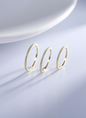 2026S925银镀14K金日系细钻手工