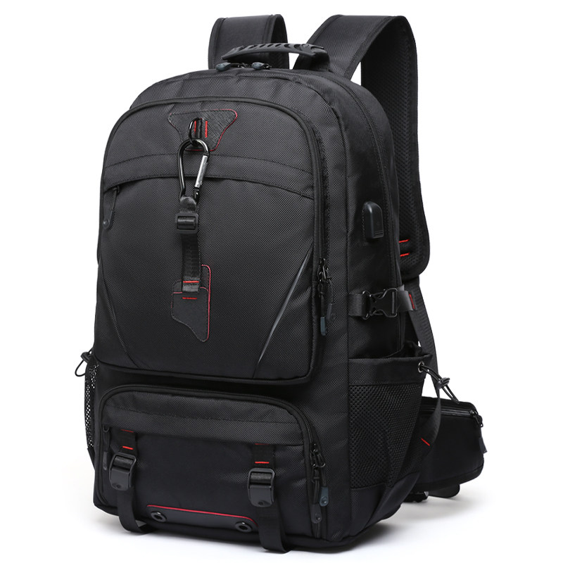 长短途大容量登山包多功能出差男包 墨一双肩背包