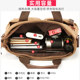 Men's business trip canvas handbag, casual shoulder crossbody bag, multifunctional briefcase, computer backpack, men's bag