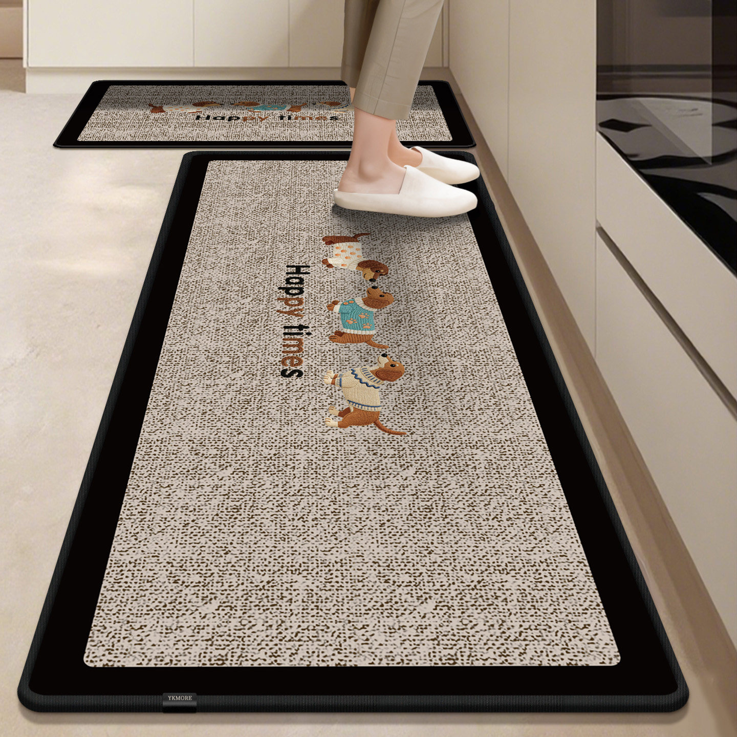 Kitchen floor mats, non-slip and oil-proof, wipe-free carpets, sink absorbent mats, special 2026 new foot mats