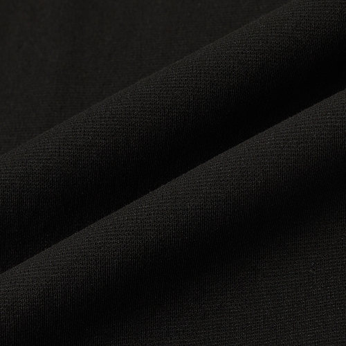 ise2023秋季新款基础款黑色显瘦松紧腰直筒长裤K2330617-图2