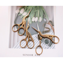 Hand Bow Balls Apply Small Scissor Eurostyle Fairy Crane Retro Hand Cut Gold Delicate Embroidery Tool