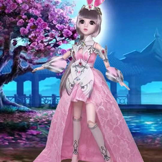 60 cm Doulu Xiaowu doll girl children's toy birthday gift Xiaowu simulation dress-up princess doll