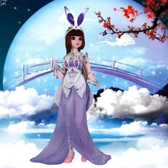 60 cm Doulu Xiaowu doll girl children's toy birthday gift Xiaowu simulation dress-up princess doll