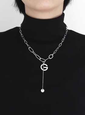 字母项链华少原创锁骨链