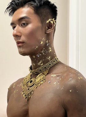 大西北敦煌沙漠旅拍项链异域风情金属配饰印度舞肚皮舞项链腰链