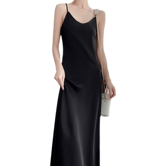 Silk Triacetic Acid Sling Dress Silk