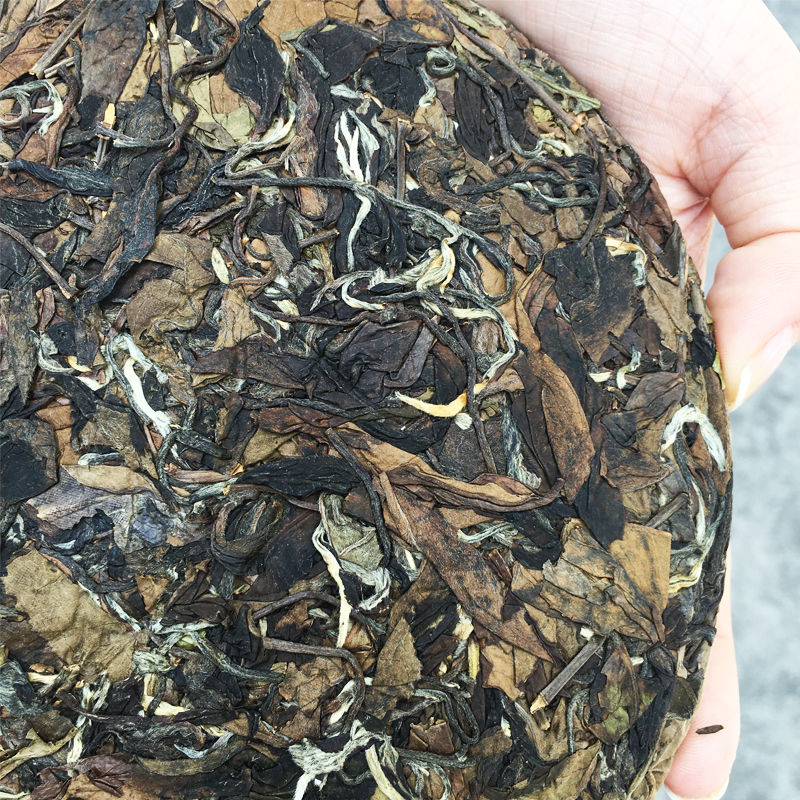 2016陈年老白茶350g枣香福鼎老白茶茶叶寿眉贡眉老白茶茶饼散装-图1