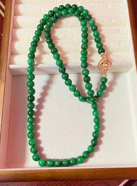 项链中古vintage个性紫色项链中