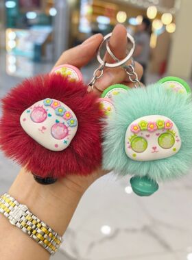 可爱卡通花海乐园小熊挂件高颜值