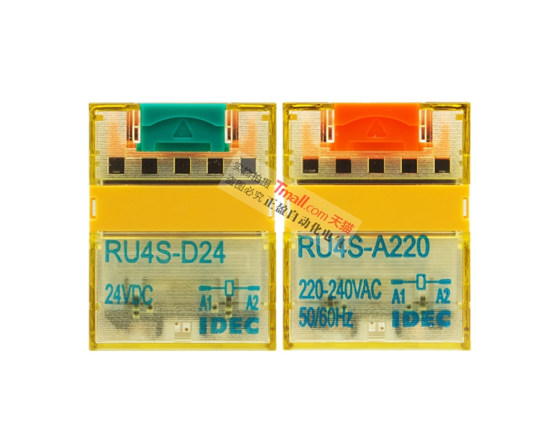 正品一和泉IDEC小型RU2S-RU4S中间继电器D-D24-A220-DC24V-AC220V-图2