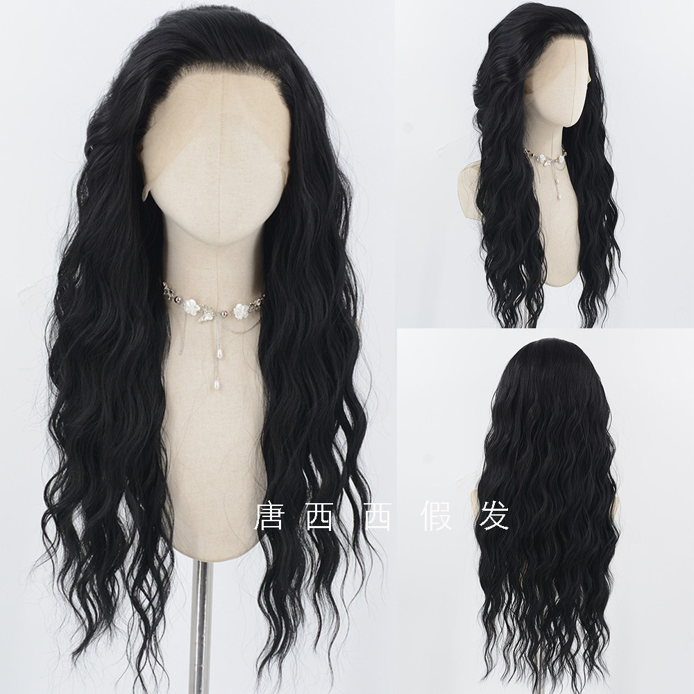 羊毛卷假发 手钩毛胚前额蕾丝高温丝手勾长卷发芭比卷,淘宝优惠券,粉丝福利购,淘宝优惠卷