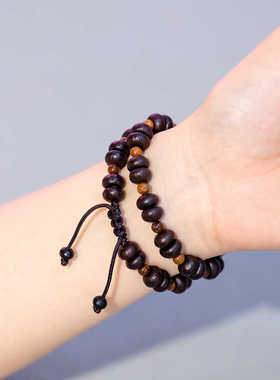 紫金钵盂手链金碗菩提子中式单圈