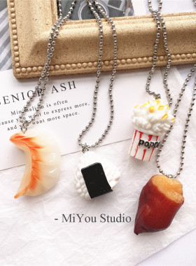 创意个性网红奇葩吃货美食项链