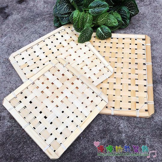 Народное ремесло бамбуковые плетеные ломтики бамбука украшения для детского сада креативный воздушный кулон детская картина фон бамбуковый коврик