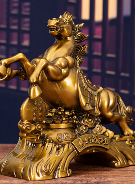 马到成功招财马年摆件桌面装饰品老板办公室酒柜公司乔迁开业送礼