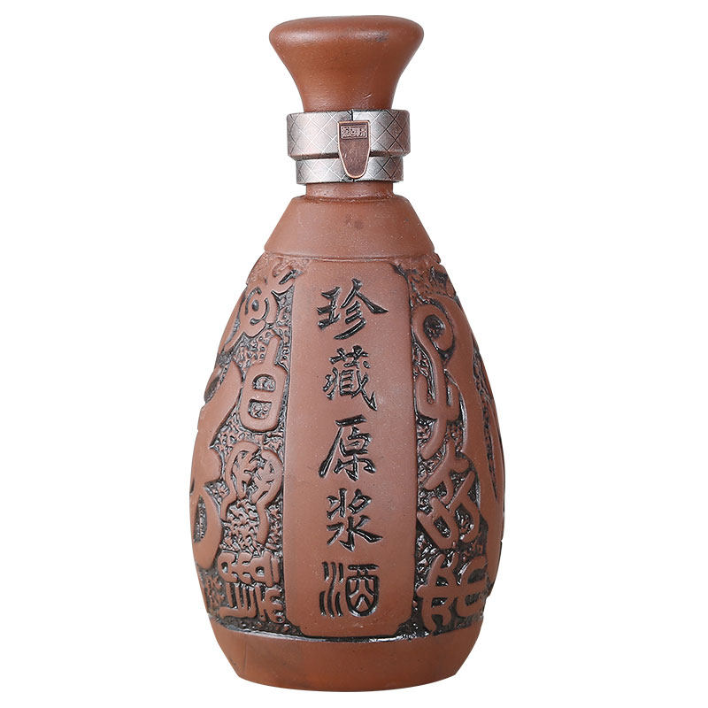 陶瓷酒瓶1斤装土陶酒瓶500ml酒坛家用密封酒壶窖藏一斤装仿古空瓶
