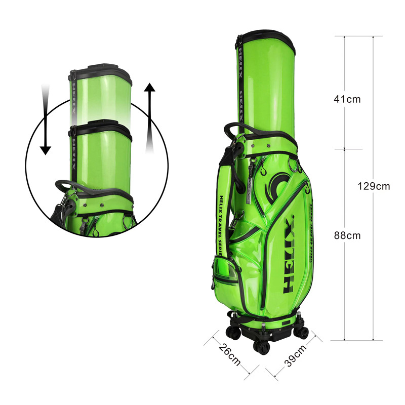 喜力克斯HELIX高尔夫航空托运包炫彩透明golf防水男女士球包刺绣 - 图2