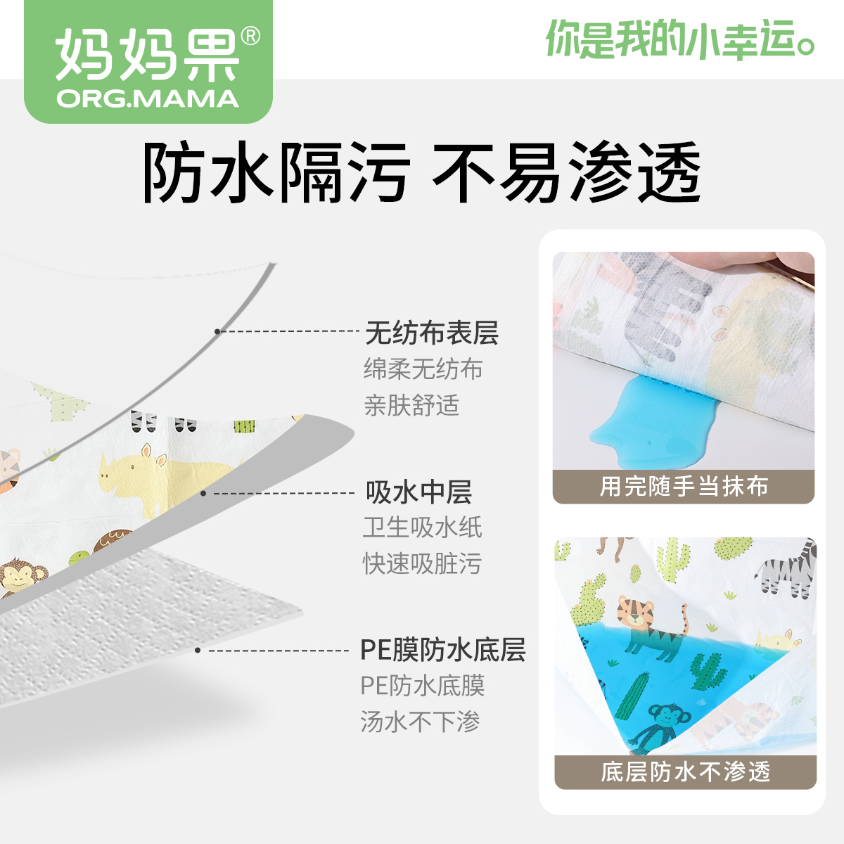 Baby disposable smock, children's infant kindergarten bib apron, baby food supplement rice pocket, waterproof, anti-dirty, reverse dressing