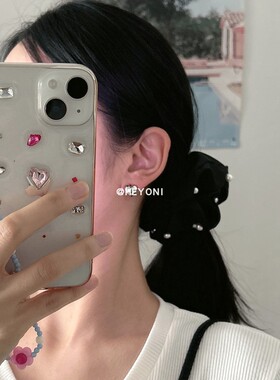 发圈高级珍珠发绳猪大肠