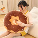 Simulated donut pillow plush toy cushion food donut cushion nap pillow photo prop gift