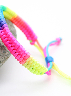 男女五彩绳简约/大气红绳