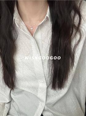 WISHGOOGOO简约精致镶钻项链