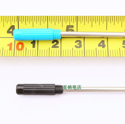 满39元包邮，油性 细杆旋转圆珠笔芯 黑 蓝 红色0.7mm 长11.6厘米 - 图2