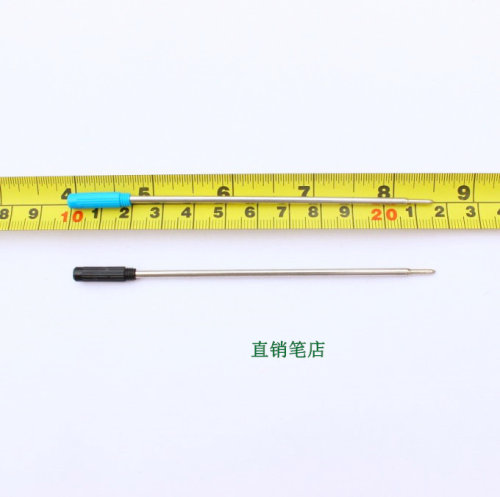 满39元包邮，油性 细杆旋转圆珠笔芯 黑 蓝 红色0.7mm 长11.6厘米 - 图1
