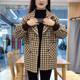 Woolen retro Korean style fashionable loose coat autumn and winter