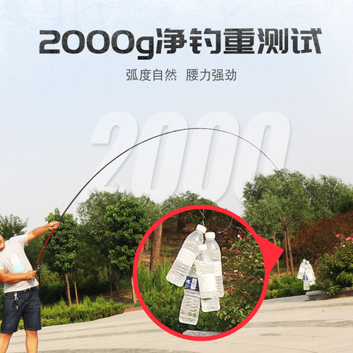品牌高碳素19调短节溪流竿钓鱼竿手竿超轻硬综合传统手杆收缩便携 - 图3