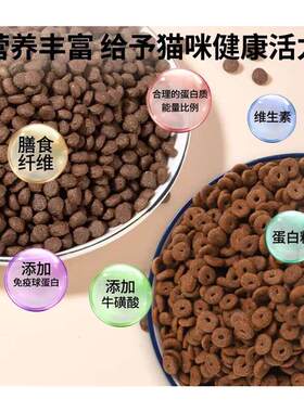 全价猫粮牛肉味鱼肉味成猫幼猫