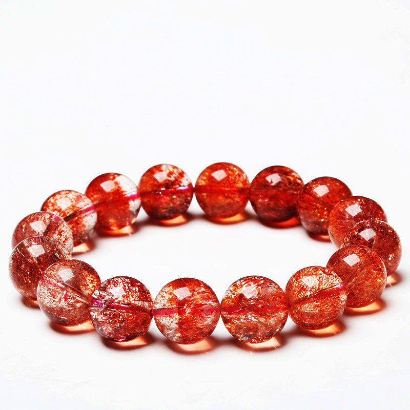 珍藏级玫瑰金天然金草莓晶手链女超七草莓晶手串单珠散珠多圈水晶,淘宝优惠券,粉丝福利购,淘宝优惠卷