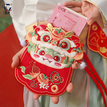 Little girl Byron years loaded with red packets embroidered single shoulder bag 2024 new child male baby Yanqi Slanted Satchel