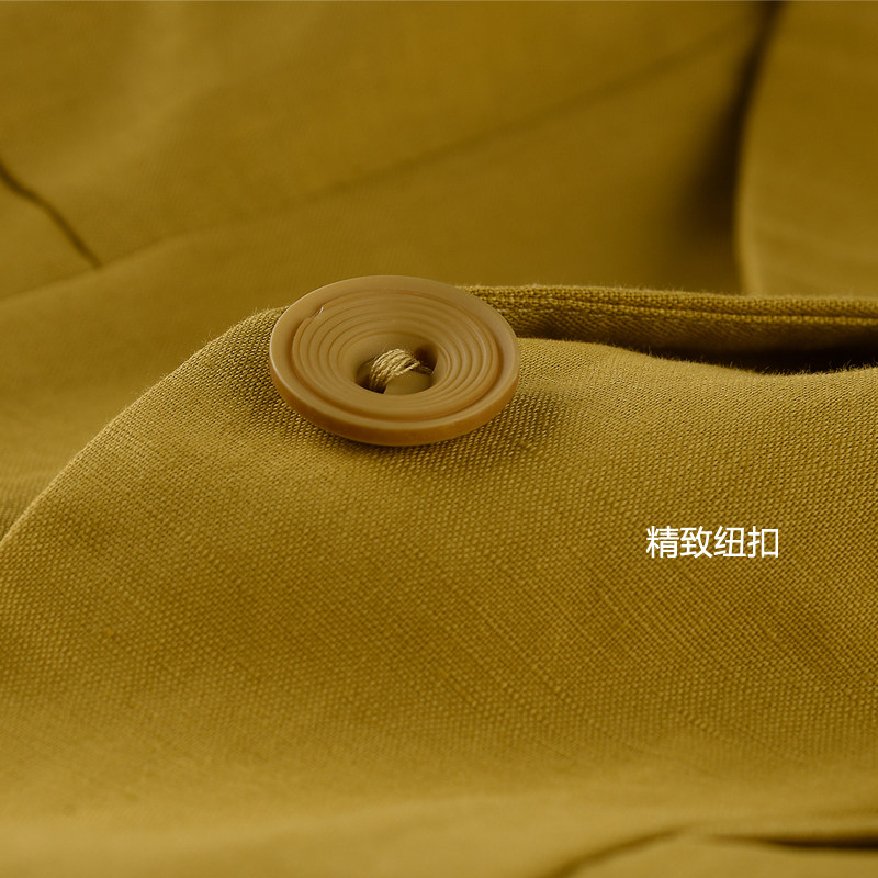 2016夏季新款亚麻小西装修身防晒衣 飞扬故事婉雨短外套