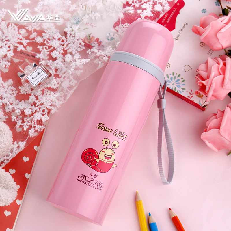 华亚保温杯创意可爱卡通男女士真空不锈钢便携儿童学生水杯子茶杯 - 图3