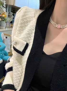 CD多层珍珠项链女马卡龙冰