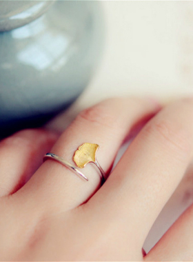 小张的故事开口戒指森系清新