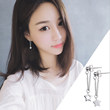 Asymmetric Star S925 Silver Jewelry Pure Tremella Earrings Mini Ear Nail Earrings Simple Korean Earrings