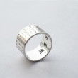Personalized retro heart sutra ring couple S925 silver
