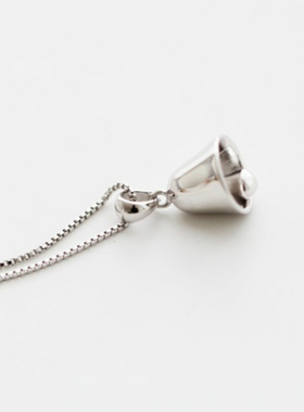 小众设计S925纯银百搭铃铛款锁骨链女冷淡风颈链网红简约气质项链