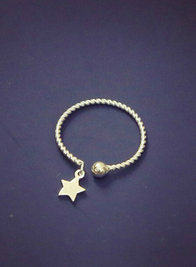 简约小清新s925纯银文艺少女麻花