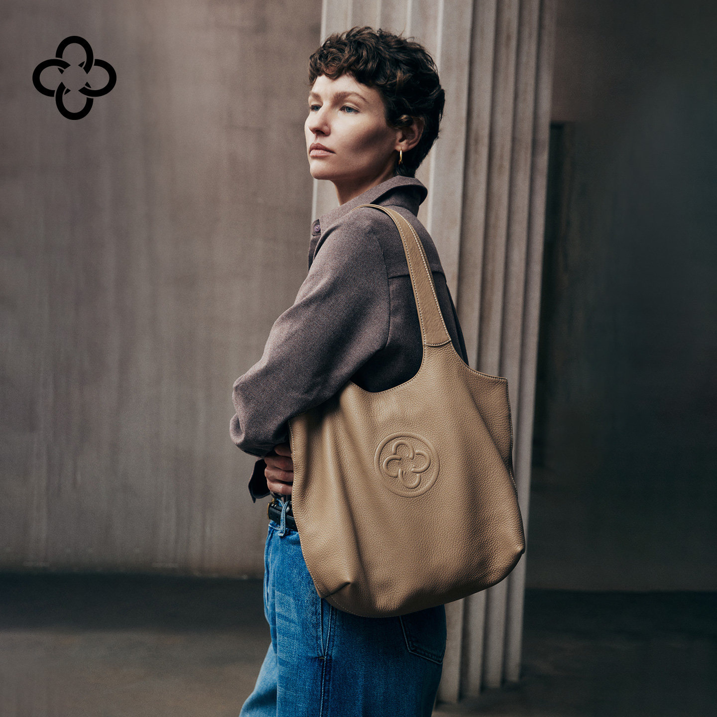 夏之光同款意大利鹿皮卡思乐中性风白色通勤单肩包上班软糯托特包,淘宝优惠券,粉丝福利购,淘宝优惠卷