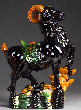 陶瓷家居客厅生肖风水旺财工艺品