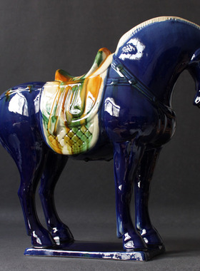 陶瓷招财中式风博古架工艺礼品