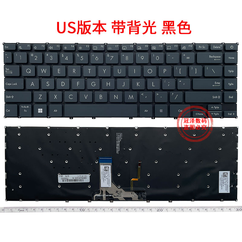 ASUS华硕ZenBook灵耀13s UX325 U3700 U3700J U3700E UX325J UX325A UX325JA/EA/SA/UAZ UM325U UM325UA键盘-图3