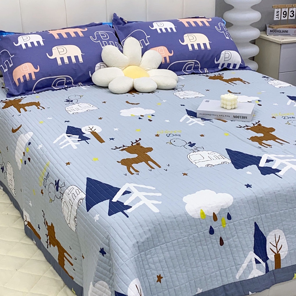 微微瑕250*230cm大润fa订单13372纯棉床盖加大夹棉床单超好亲肤 - 图1