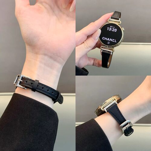 细版小蛮腰羊皮适用华为gt6pro新款GT5/4女款watch5/4pro手表腕带 - 图1