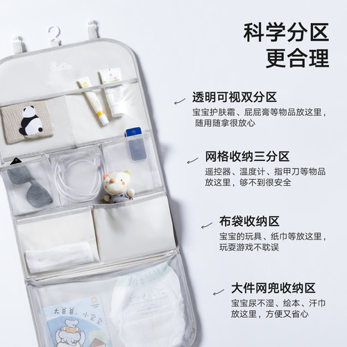 美朵嘉2025新款蚊帐专用收纳袋布艺收多功能悬挂式纸巾袋大容量 - 图2